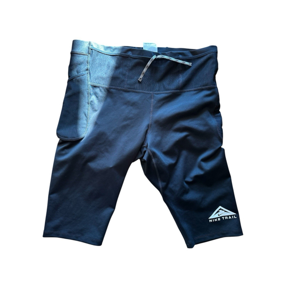 Nike Trail Lava Loops Dri-FIT Running 1/2 Length Tights Shorts Black Men’s XL - Picture 6 of 11